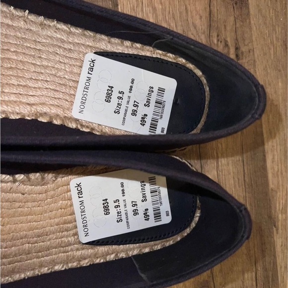 New Tory Burch Canvas Espadrilles Flat Shoes - Picture 6 of 6